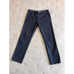 Club Monaco Davis Slim Fit Mens Navy Geometric Print Casual Dress Pants 33x32